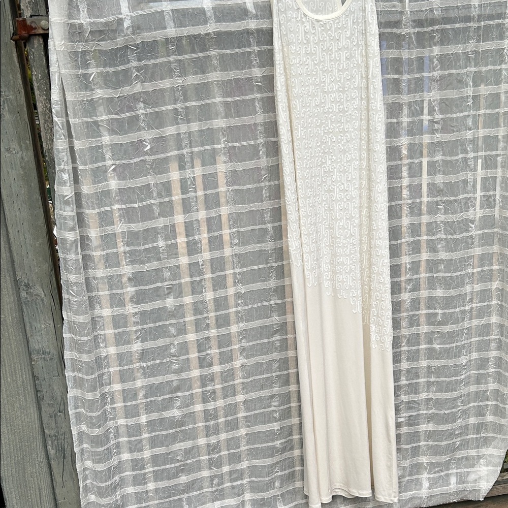 Wedding/Special occasion Chic Cream Maxi Dress